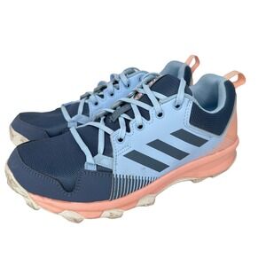 Adidas Terrex Tracerocker Trail Running Shoes Sneakers Lace Up Blue Pink Size W7